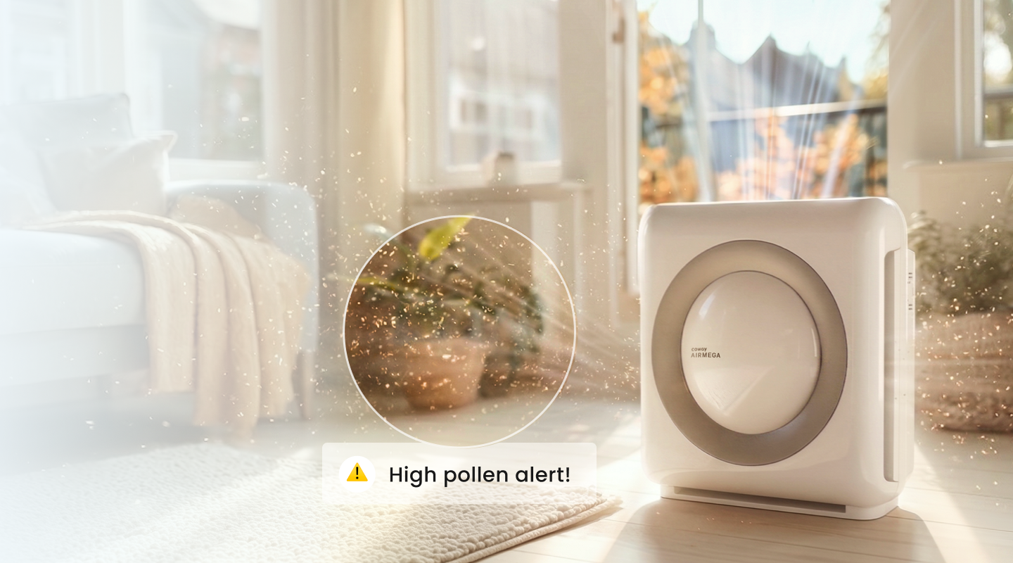 Frisse lucht en minder pollen